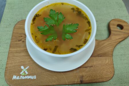 Суп из свежей капусты с фасолью