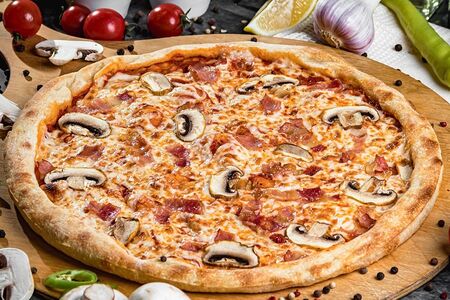 Бекон с грибами