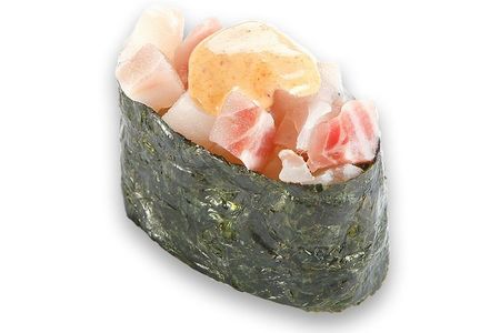 Гункан с острым морским окунем