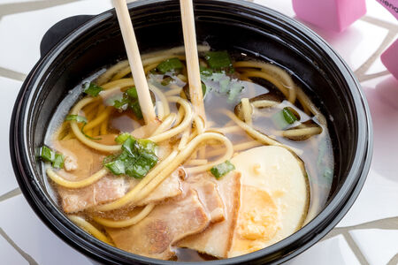 Суп Рамен с беконом