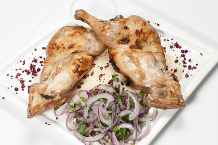 Шашлык из домашнего цыпленка