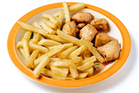 Шашлычок с картофелем фри