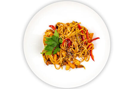 Вок Лапша с креветками