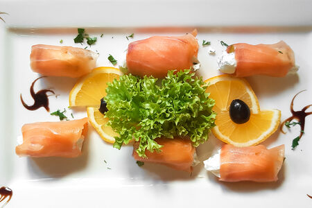 Рулетики из семги