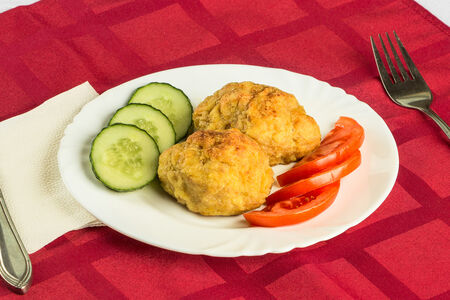 Котлеты куриные с гарниром