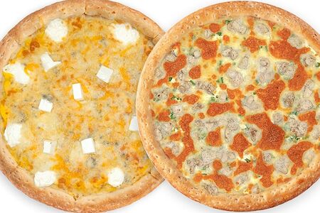 Комбо 2 пиццы Море сыра и Сочная курочка