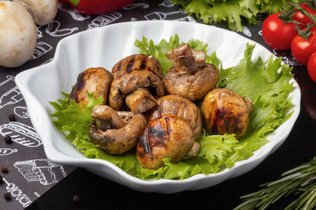 Шампиньоны гриль