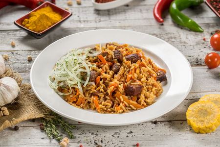 Плов из говядины