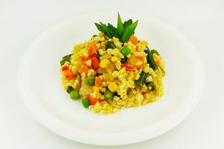 Булгур с овощами