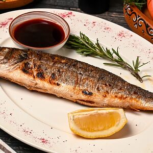 Сибас на мангале