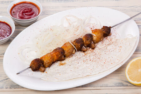 Шашлык из шампиньонов