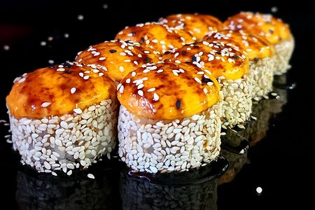 Запеченный острый с окунем