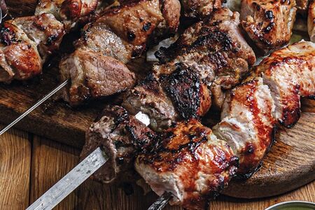 Шашлык из куриного бедра