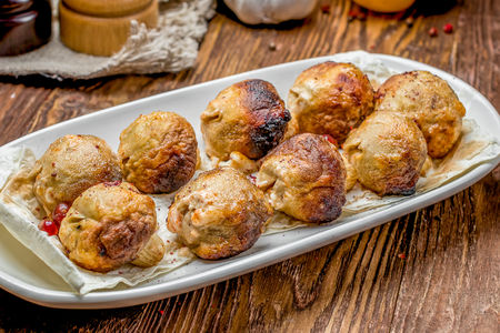 Шампиньоны на углях