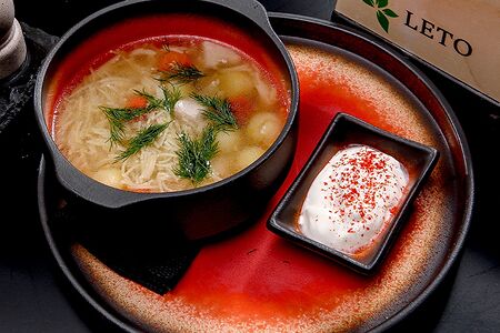 Суп куриный с лапшой