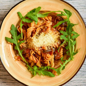 Паста с говяжьей вырезкой