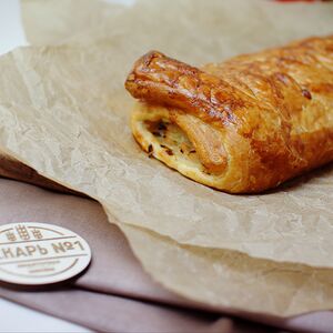 Слоеный пирог с капустой