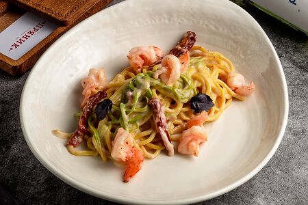 Паста с креветками