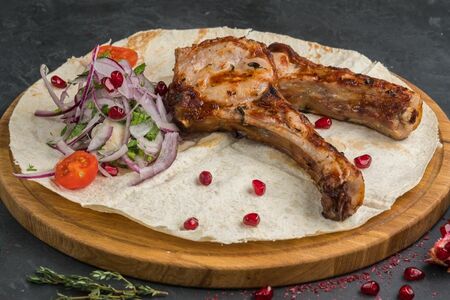 Шашлык из телячьей корейки