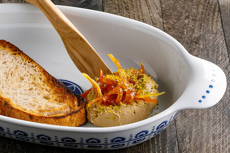 Домашний паштет из куриных потрошков с цитрусовым вареньем