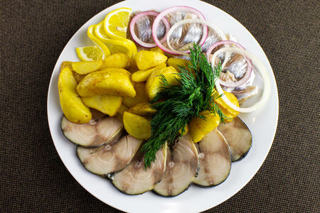 Ассорти из скумбрии и сельди