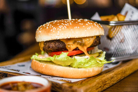 Бургер Гриль с говяжьим бифштексом