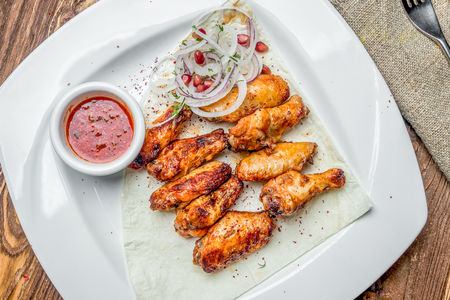 Шашлык из куриных крыльев