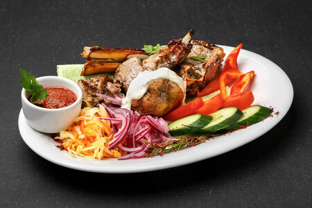 Шашлык из каре баранины