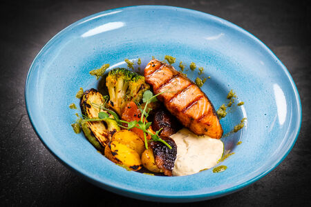 Лосось в сливочном соусе