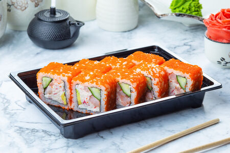 Ролл Калифорния с креветкой