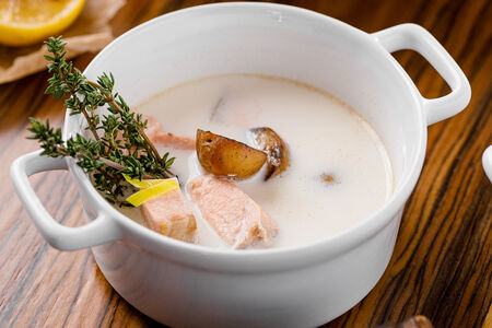 Суп рыбный сливочный