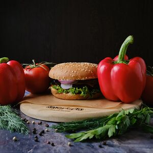 Бургер с  говядиной