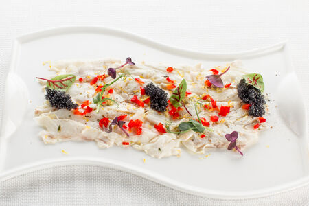 Карпаччо из сибаса