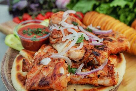 Шашлык из куриного бедра