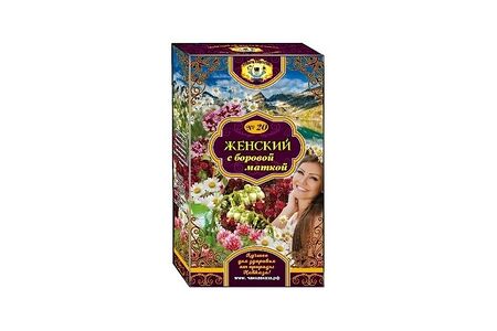 Травяной чай Женский с боровой маткой Сбор №20 в пакетиках