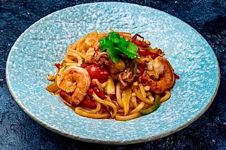 Лапша Удон с морепродуктами