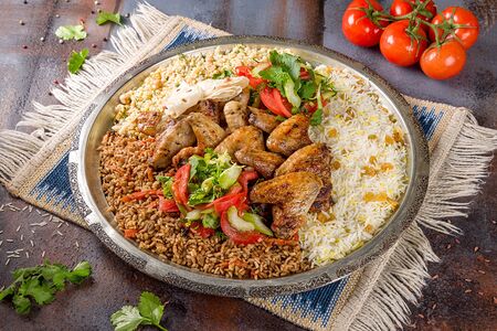 Мансафа с куриными крыльями