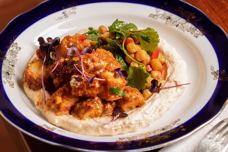 Нохут дюрюм с креветками