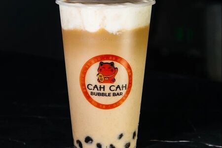 Айс латте с сырной пеной