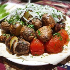 Картошка на мангале