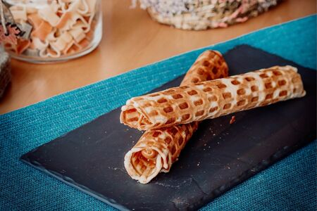 Трубочка со сгущенным кремом