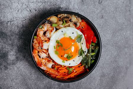 Пибимпап с креветкой