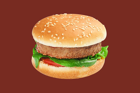 Бургер с веган-котлетой с соусом Барбекю