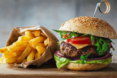 Комбо Бургер и картофель