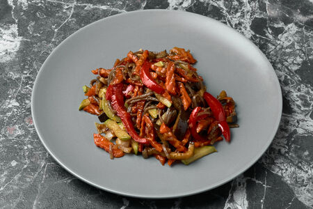 Гречневая лапша с курочкой и овощами