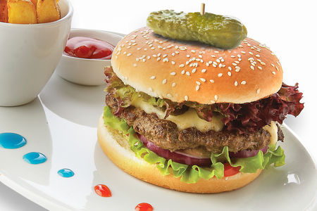 Королевский микс бургер с говядиной