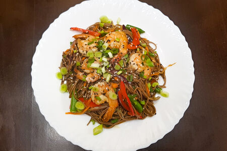 Вок Лапша с креветками