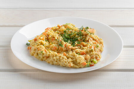 Вок Рис с курицей карри