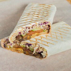 Вегетарианская шаурма с грибами