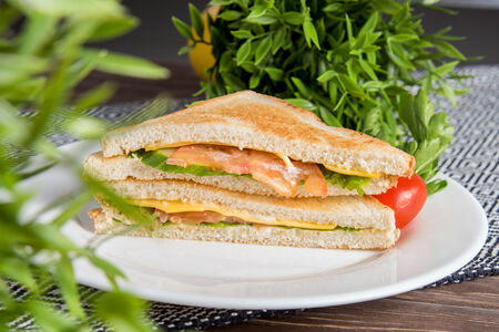 Сэндвич с курицей и соусом из тунца